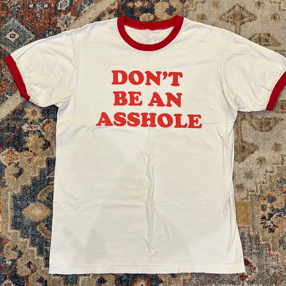 Vintage “don’t be an asshole” tee